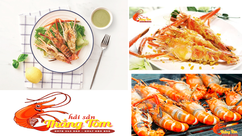 cach che bien tom cang xanh nuong thơm lung an la ghien